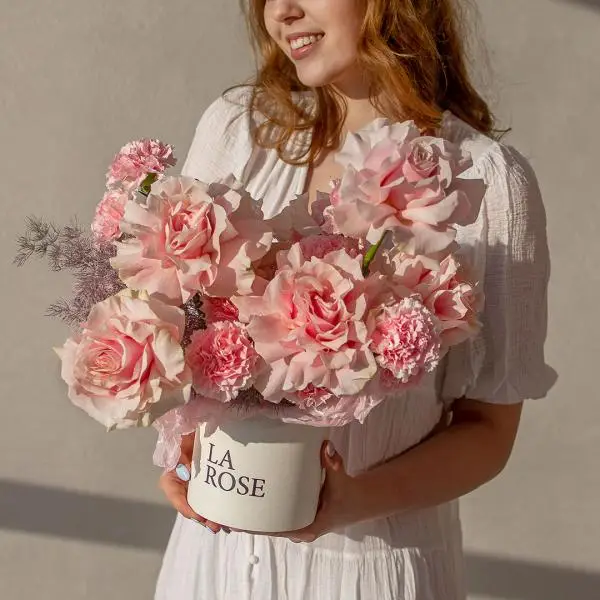 Композиция Букет Розовый шёлк купить в Новосибирске