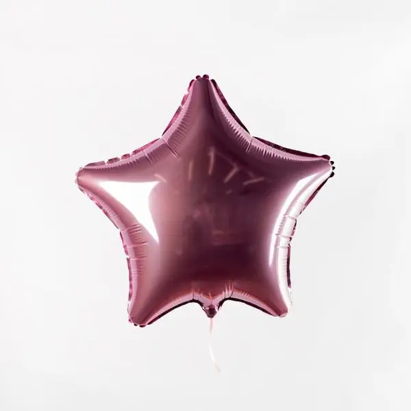 Фольгированный шар «Розовая звезда» купить в Новосибирске