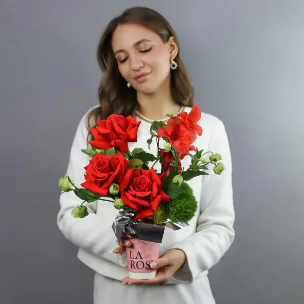 Композиция Стаканчик La Rose №12 купить в Новосибирске