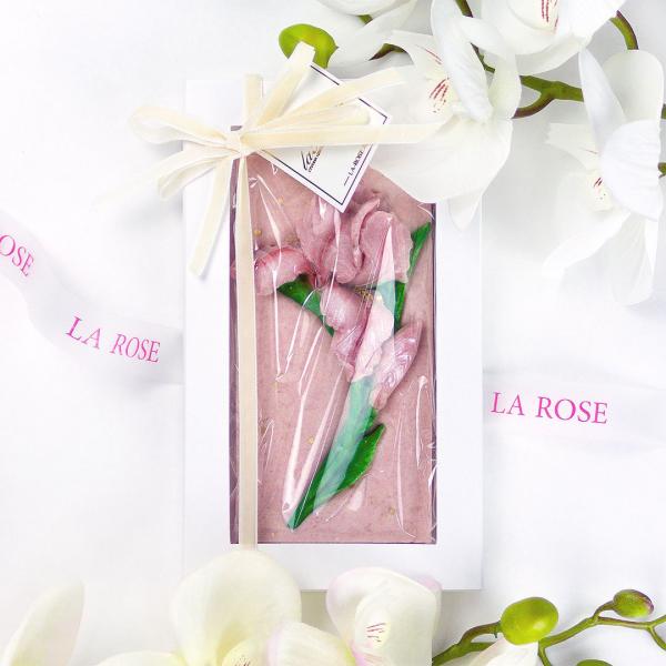 Бельгийский шоколад ручной работы «Плитка- цветок Ириса» купить в Новосибирске