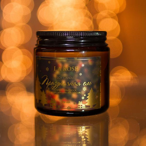 Aromatic candle "Christmas tree", 120 ml