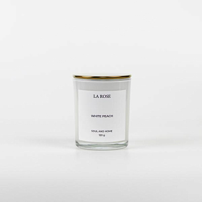 Ароматическая свеча "Белый персик " 120 гр.