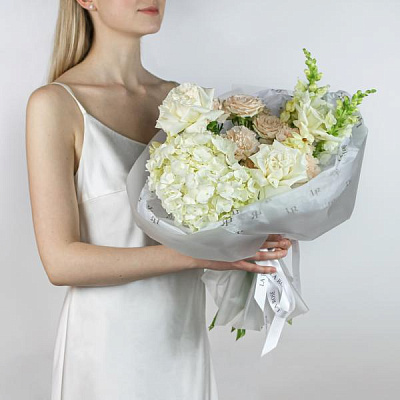 Букет "Кремовый тарт"