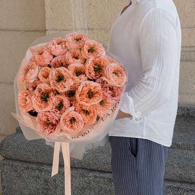 Моно из роз Mandarin Expression