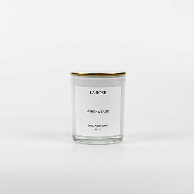 Ароматическая свеча "Мирра и шалфей" 120 гр.