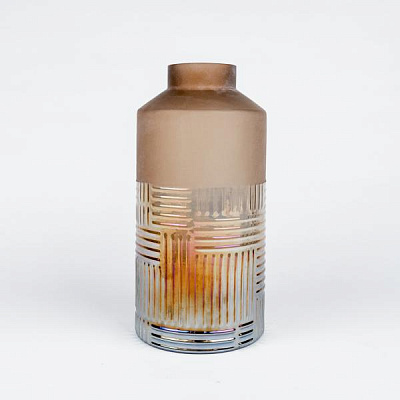 Patterned glass vase